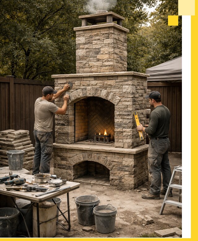 Проектирование и установка уличных каминов в Юрге