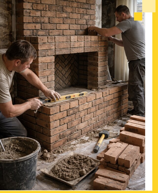 Изготовление и установка кирпичных каминов в Юрге