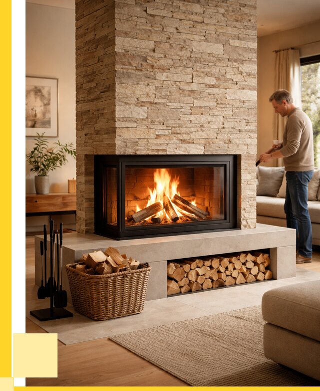 Дровяной камин под ключ в Юрге от 213920 р. | ЭриданЮрг