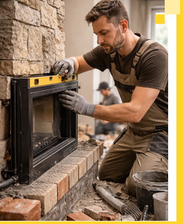 Дровяные камины под ключ в Юрге: монтаж, обустройство