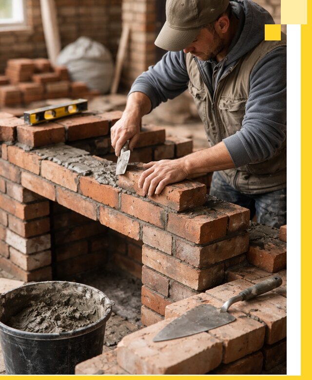 Кладка каминов под ключ в Юрге профессиональная отделка и монтаж