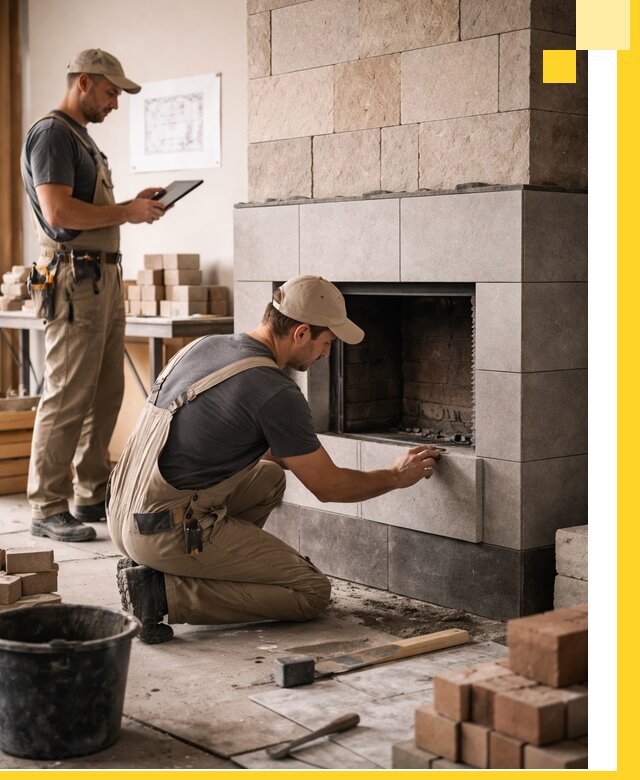 Индивидуальные проекты каминов и каминных систем в Юрге