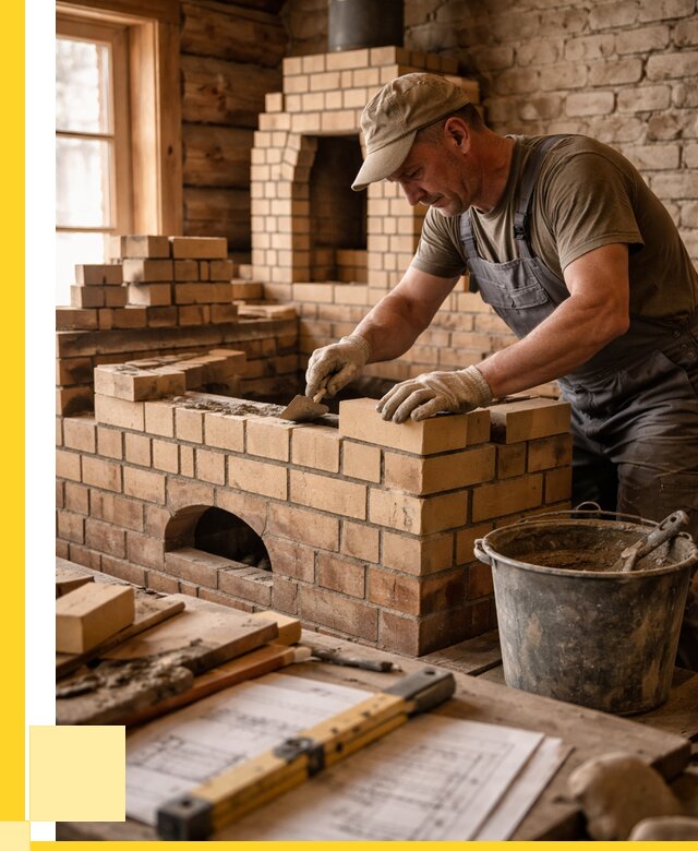 Кладка печей из кирпича в Юрге цены от 32088 р. - ЭриданЮрг