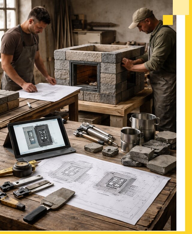 Разработка проектов печей с согласованием и монтажом в Юрге