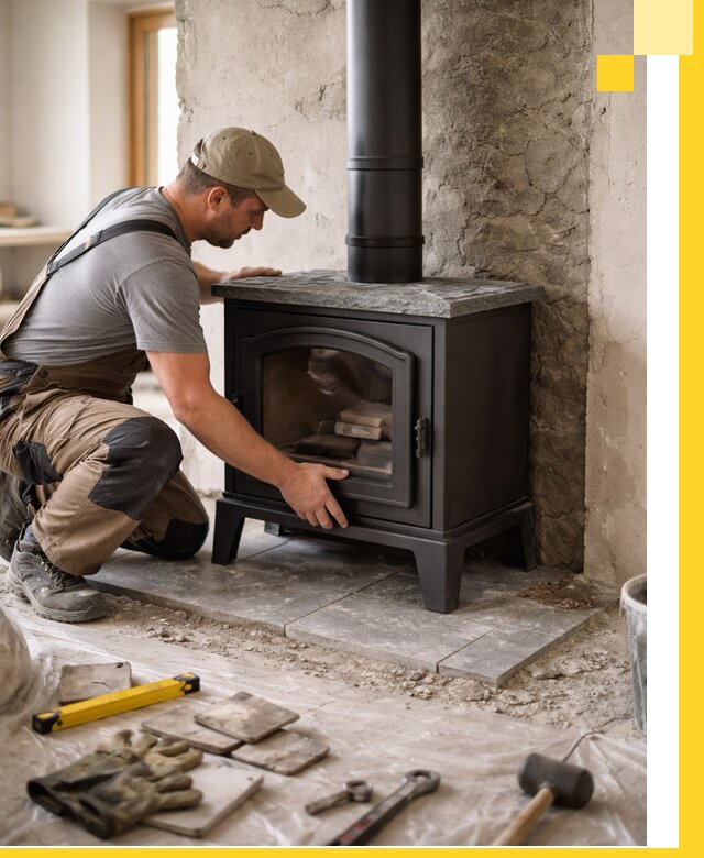 Профессиональный монтаж печей и каминов в Юрге под ключ