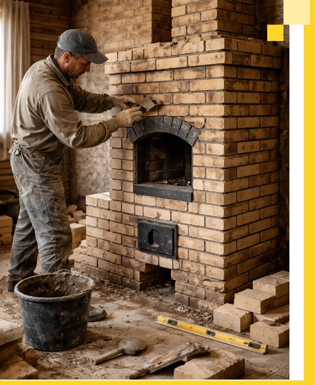 Кирпичные печи под ключ в Юрге: проектирование и кладка