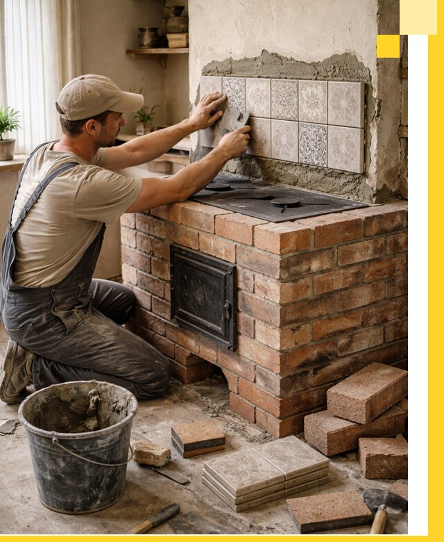 Печи с плитой на заказ монтаж гарантия и сервис в Юрге