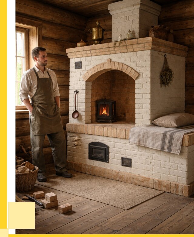 Русские печи с лежанкой под ключ в Юрге от 160440 р. ЭриданЮрг