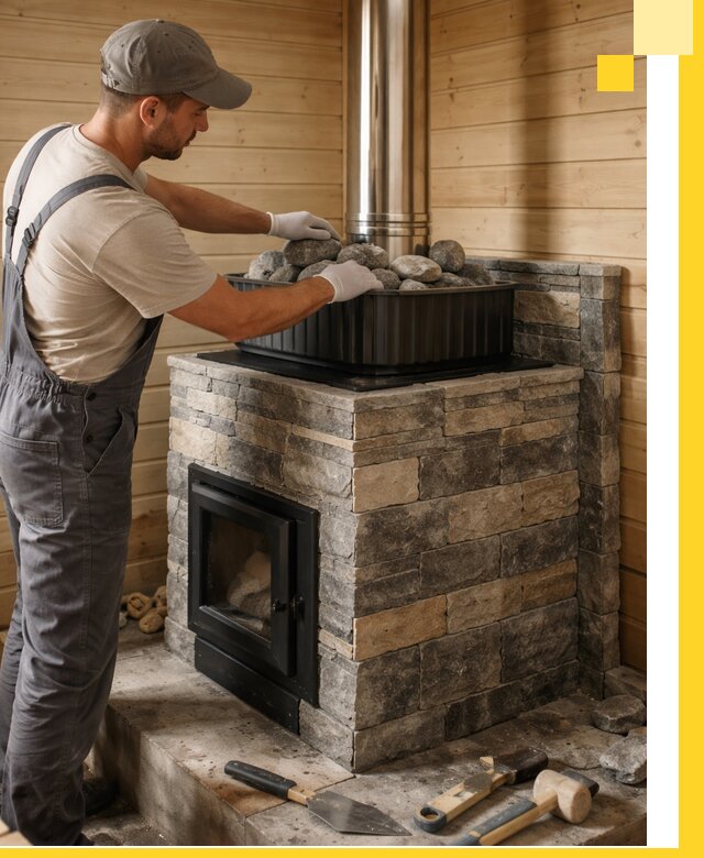 Печи для парной в Юрге, производство, монтаж и обслуживание