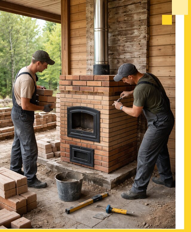 Производство и установка дачных печей под ключ в Юрге