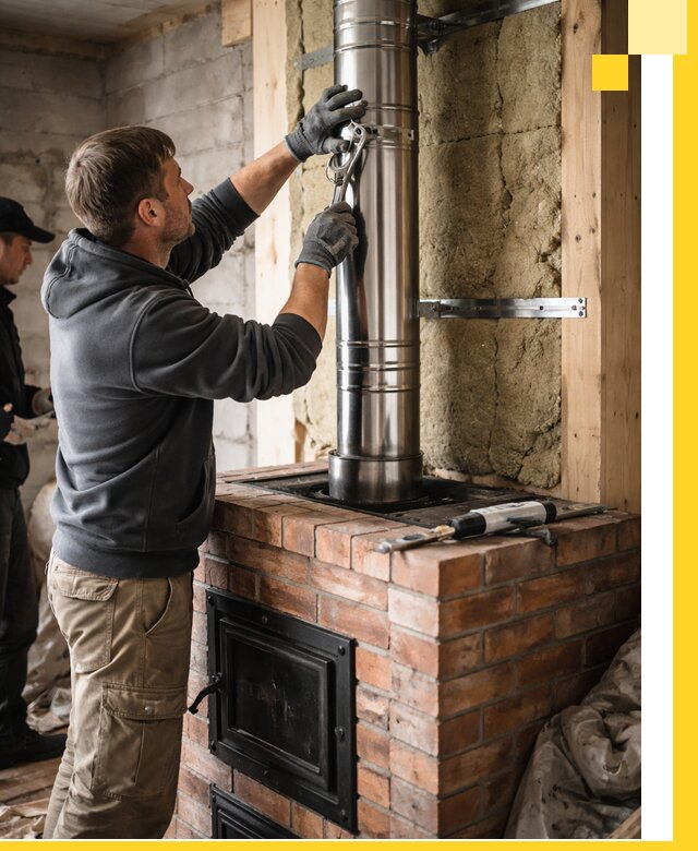 Изготовление и монтаж печей и дымоходов под ключ в Юрге