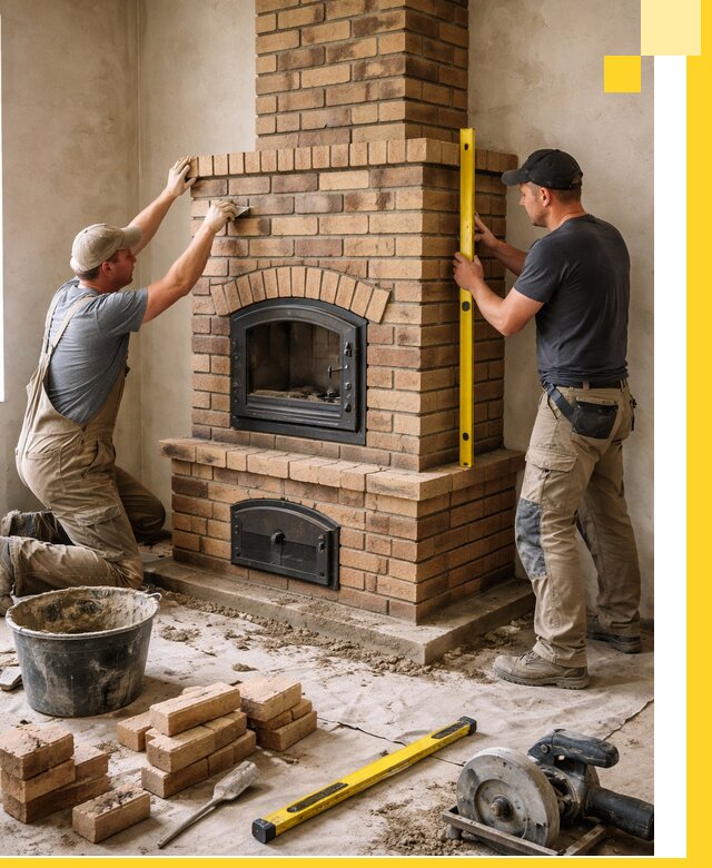 Продажа и установка печей и каминов для дома под ключ в Юрге