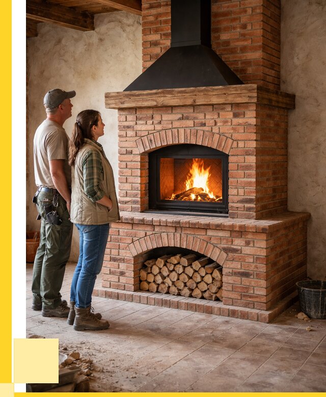 Печи камины из кирпича в Юрге от 128352 р. | ЭриданЮрг