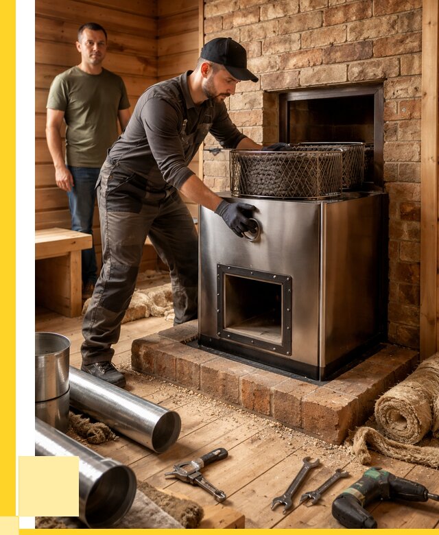 Монтаж банных печей под ключ в Юрге от 19253 р., ЭриданЮрг