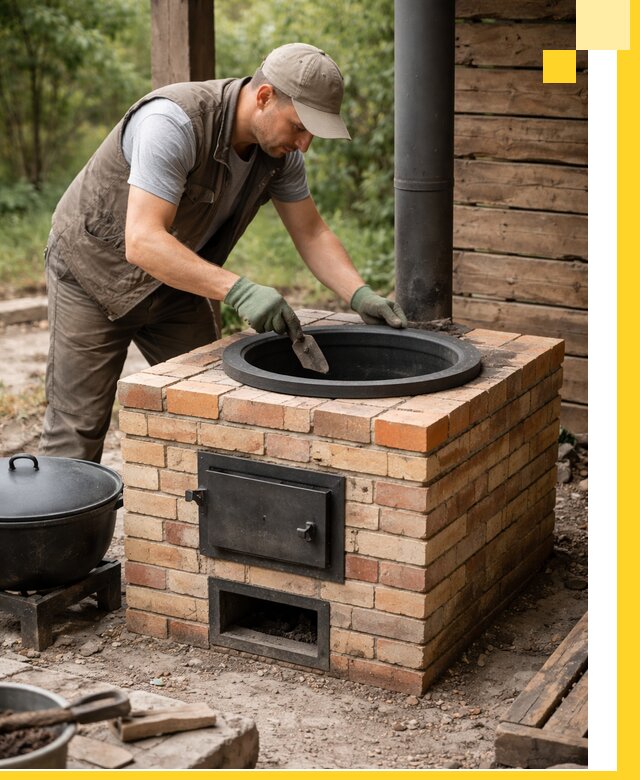 Изготовление и установка печей для казана в Юрге под ключ