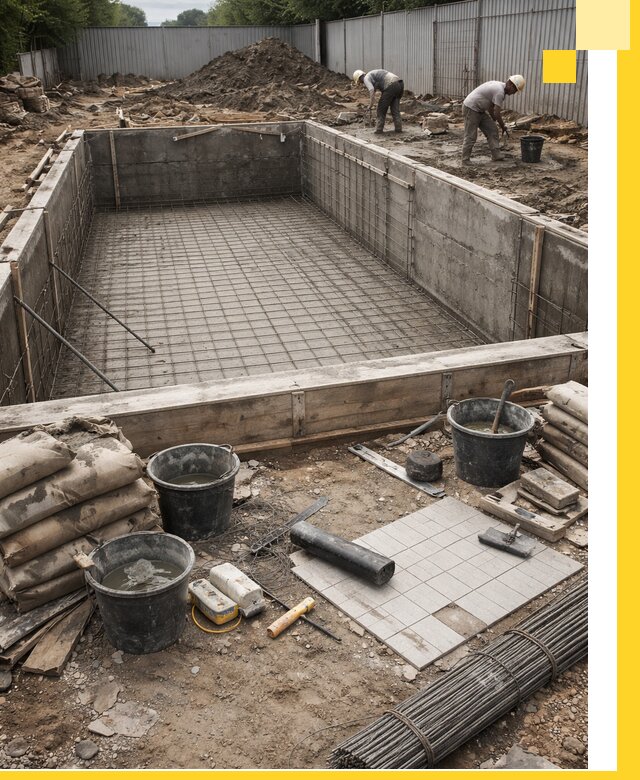 Строительство бассейнов под ключ в Юрге, дизайн и монтаж