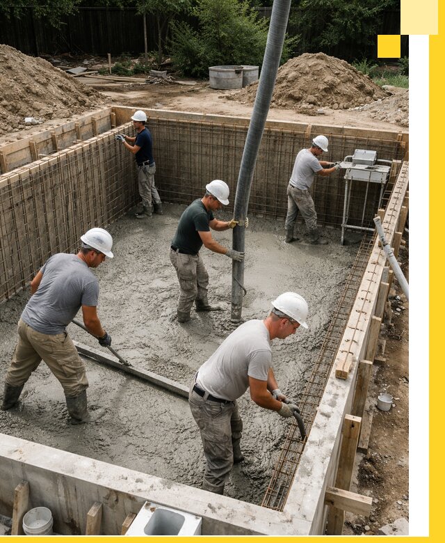 Строительство бетонных бассейнов под ключ в Юрге