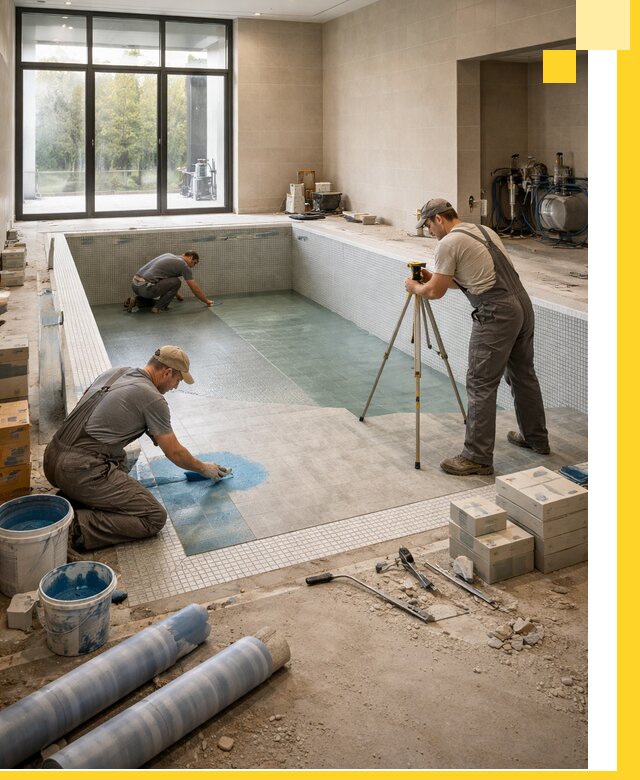 Проект и строительство закрытых бассейнов в Юрге под ключ