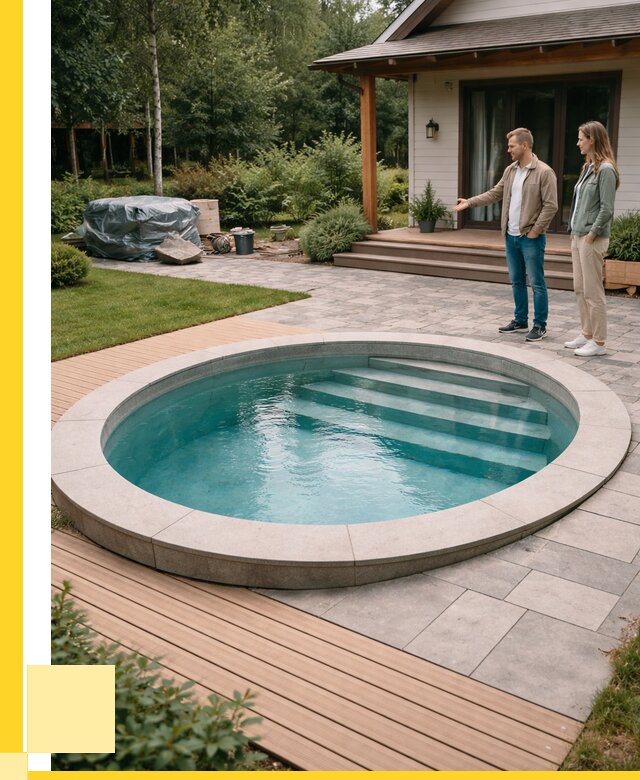 Бассейн на даче под ключ в Юрге от 213920 р., ЭриданЮрг