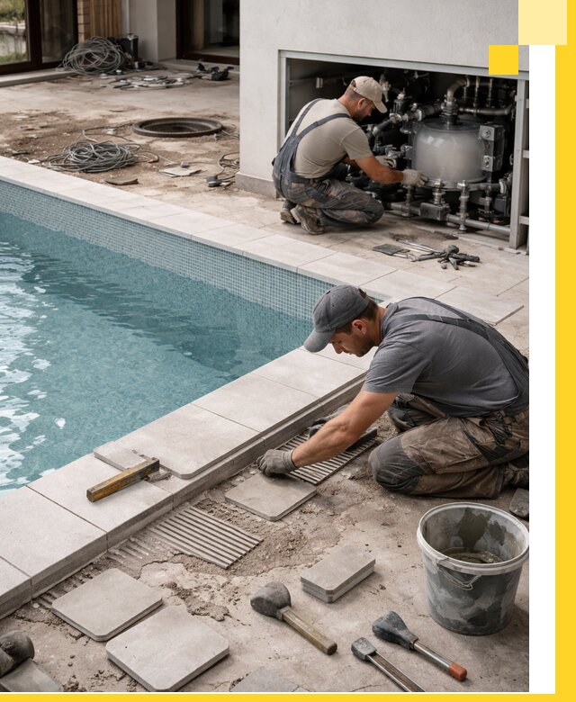 Строительство и монтаж бассейнов в коттедже в Юрге