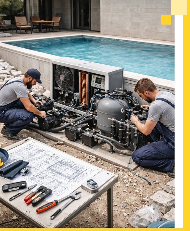 Проектирование и монтаж бассейнов с подогревом в Юрге