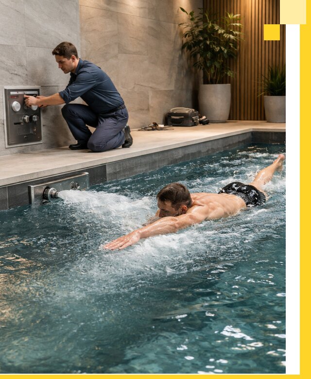 Проектирование и монтаж бассейнов с противотоком в Юрге