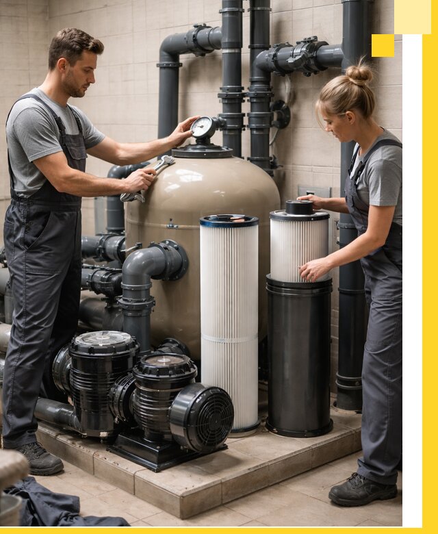 Фильтры и системы фильтрации для бассейнов в Юрге