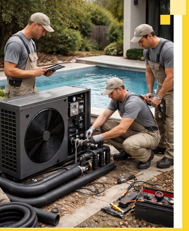 Проектирование и установка тепловых насосов для бассейнов в Юрге