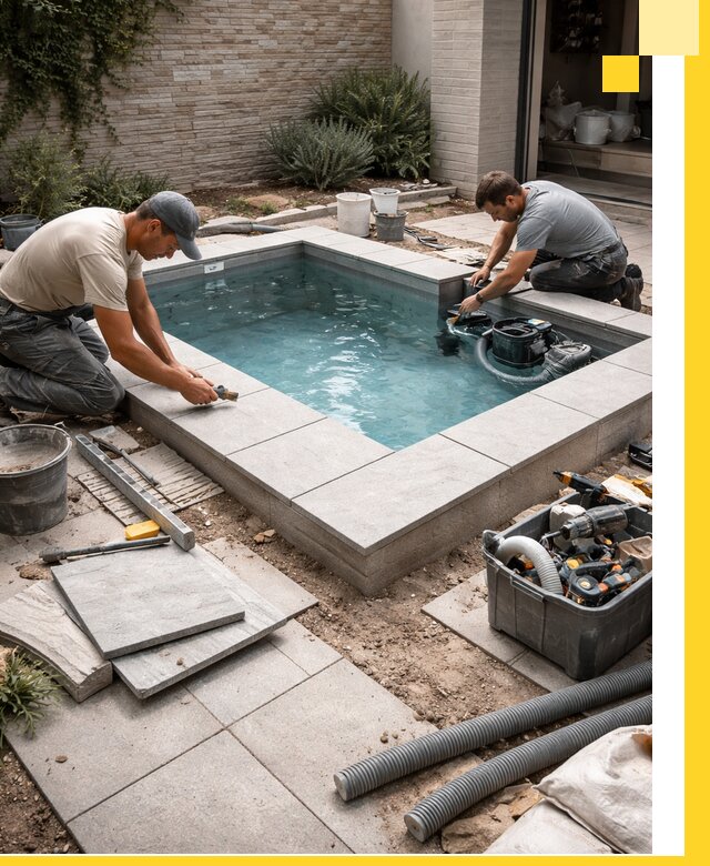 Мини бассейны под ключ в Юрге, дизайн и установка