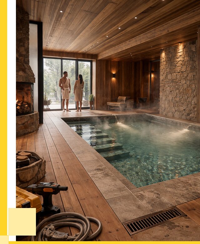 Проекты бань с бассейном под ключ в Юрге от 80220 р., ЭриданЮрг