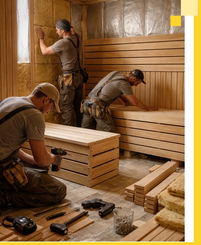 Профессиональное строительство саун под ключ в Юрге