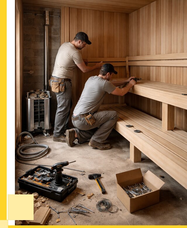 Монтаж саун под ключ в Юрге от 128352 р. | ЭриданЮрг