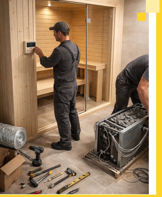 Поставка, установка и монтаж электрических саун в Юрге