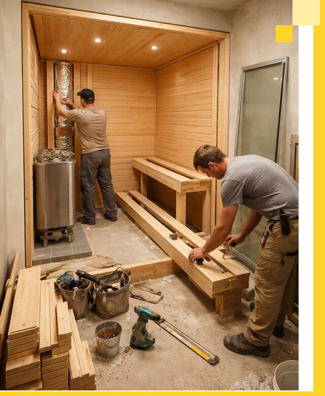 Проектирование и установка домашних саун под ключ в Юрге