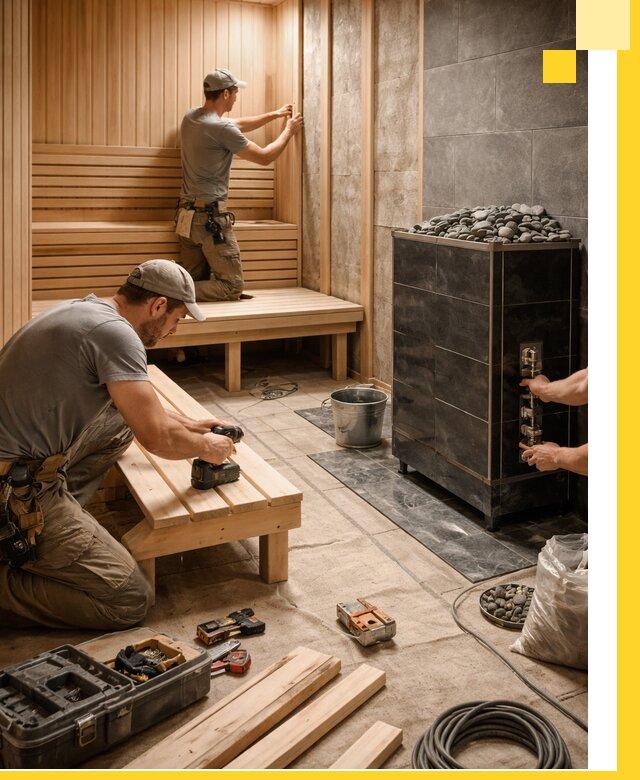 Дизайн и строительство интерьерных саун под ключ в Юрге