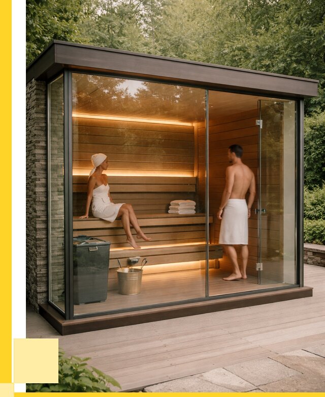 Сауна стеклянная и двери для сауны в Юрге от 267400 р. | ЭриданЮрг