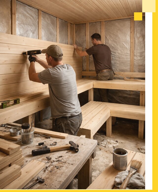 Профессиональная отделка бань и саун под ключ в Юрге