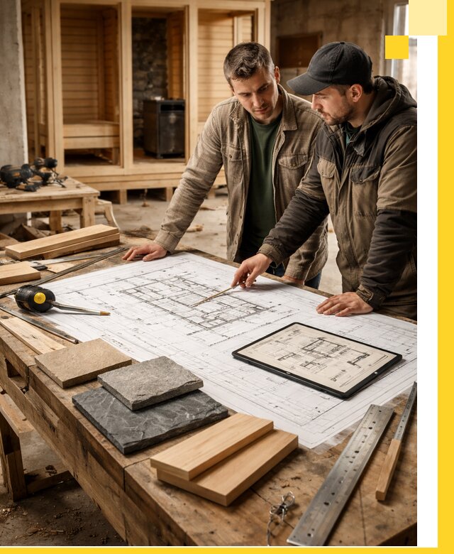 Проекты бань под ключ и планы строительства в Юрге