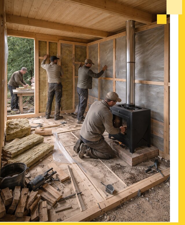 Профессиональный монтаж бань под ключ в Юрге для дома