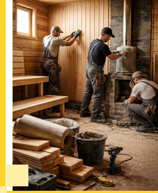 Ремонт бань под ключ в Юрге от 48132 р. | ЭриданЮрг