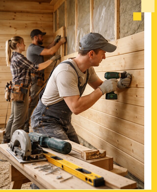 Обшивка бань под ключ в Юрге: отделка стен и потолков