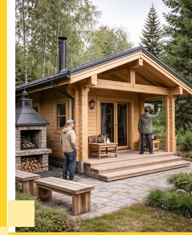 Деревянные бани под ключ в Юрге от 481320 р. | ЭриданЮрг