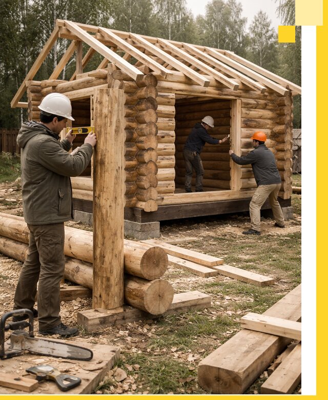 Строительство бань для дачи под ключ в Юрге с доставкой и монтажом