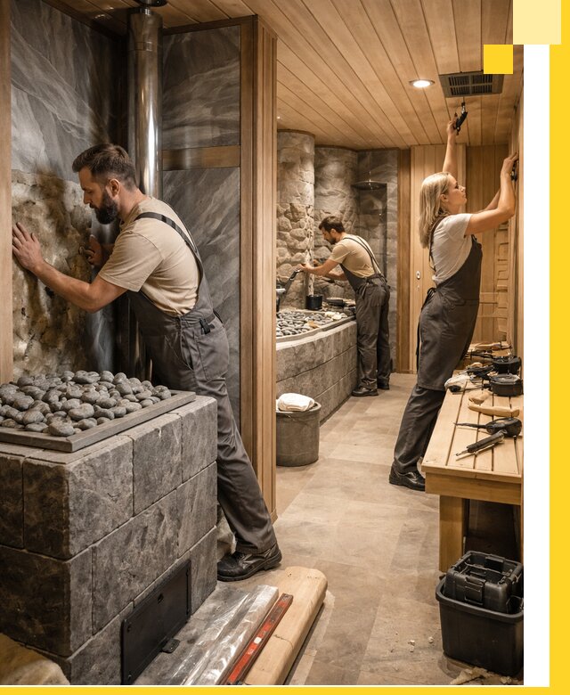 Строительство бань и SPA процедур в Юрге под ключ и отделкой