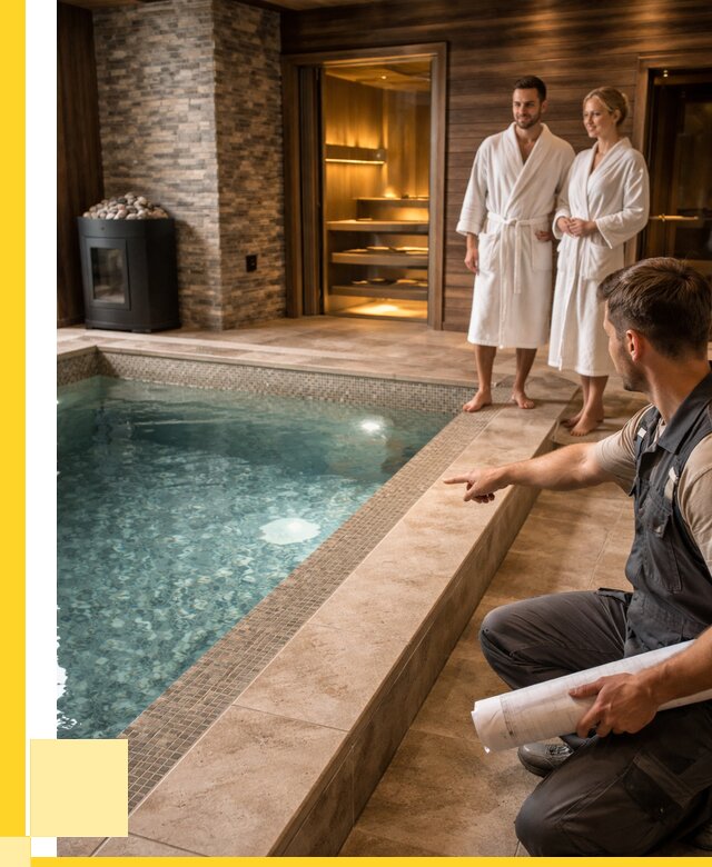 Проект бани с бассейном под ключ в Юрге от 69524 р. | ЭриданЮрг