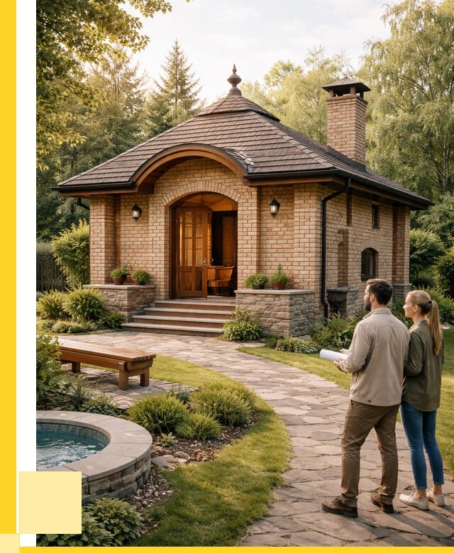 Проект кирпичной бани в Юрге от 32088 р. | ЭриданЮрг