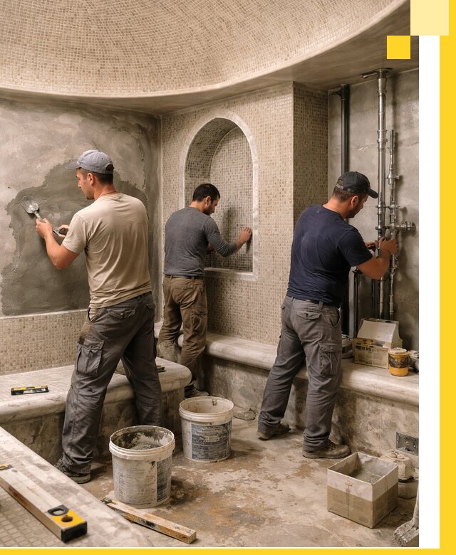 Профессиональный монтаж хамамов под ключ в Юрге с гарантией