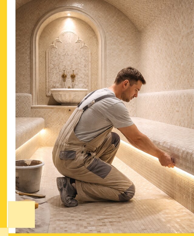 Отделка хамамов под ключ в Юрге от 5883 р. | ЭриданЮрг