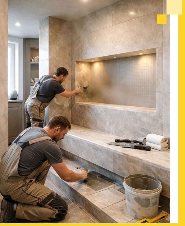 Профессиональное строительство хамама в квартире в Юрге