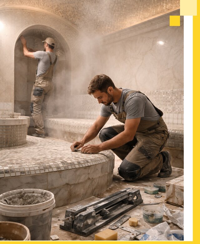 Профессиональный дизайн хамама и SPA под ключ в Юрге